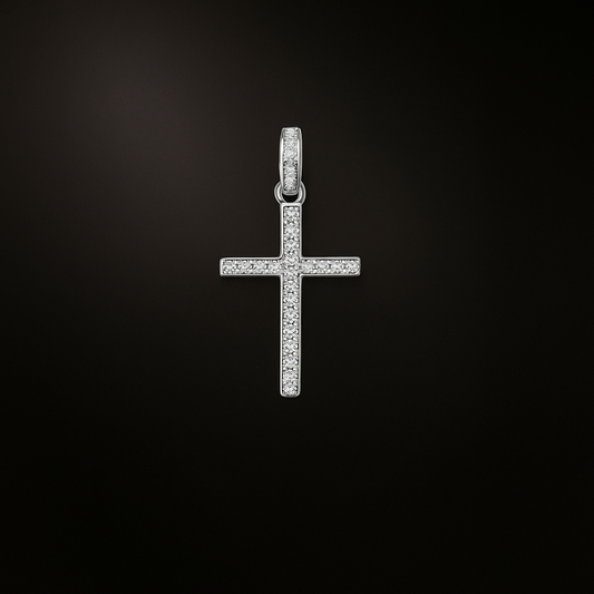 The Sterling Cross with Cubic Zirconia