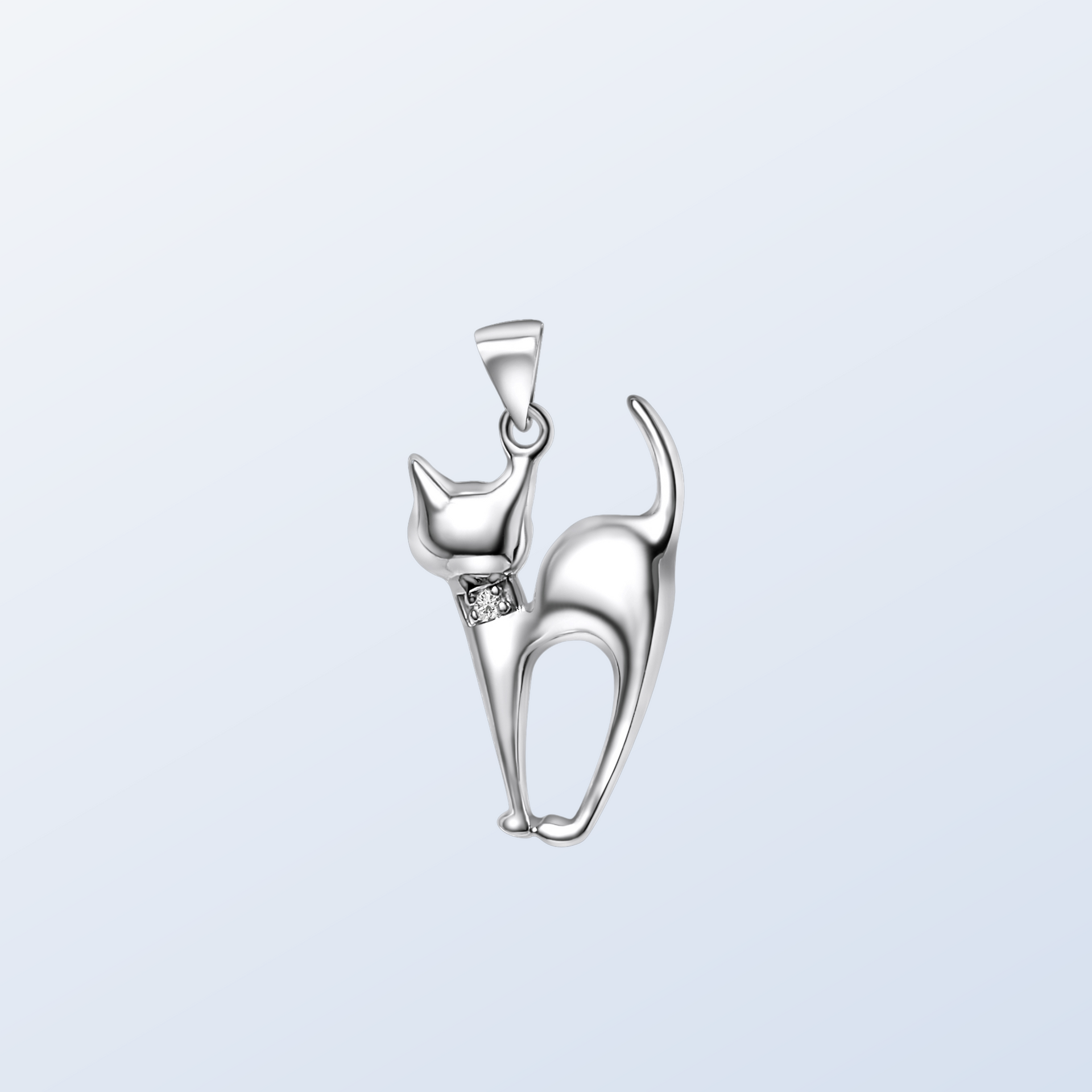 Sterling Silver Cat Pendant – Beaucraft